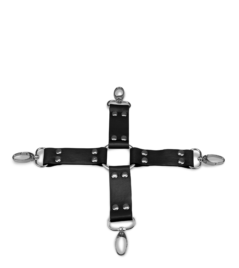 Leather hogtie