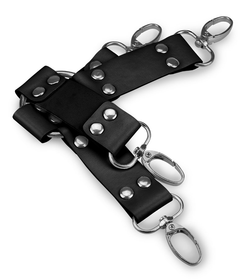 Leather hogtie