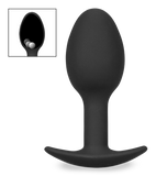 Silicone butt plug with massaging bead